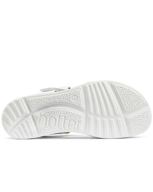 Hotter Metallic Venice Wide Sandals