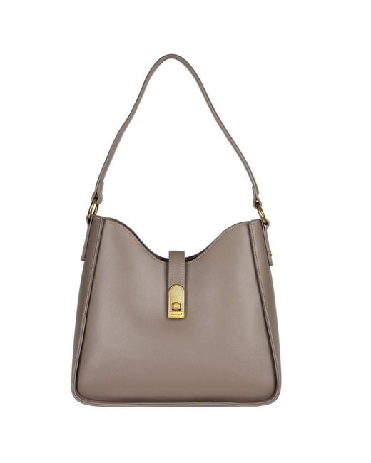 David Jones Gray Daphne Shoulder Bag Colour: Elephant Syn