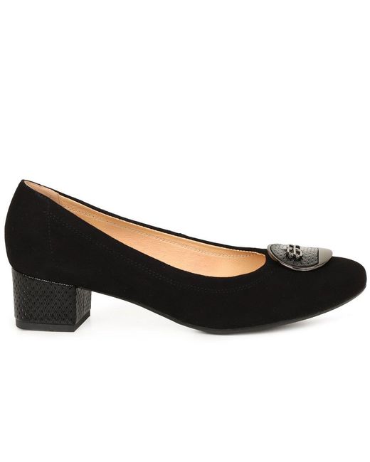 Bioeco Black Evelyn Court Shoes