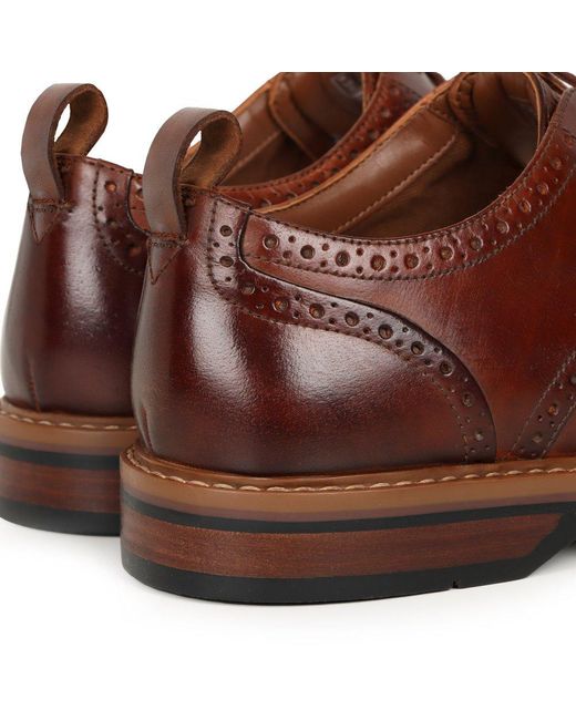 Clarks Brown Aldwin Limit Brogues for men