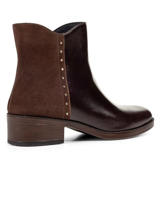 Geox Brown D Camexia Ankle Boots