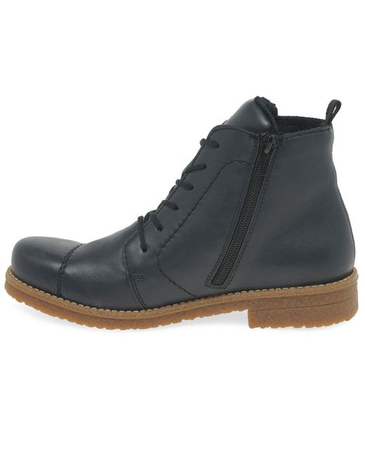 Rieker Blue Direction Ankle Boots