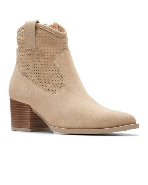 Clarks Natural Elder Rae Ankle Boots