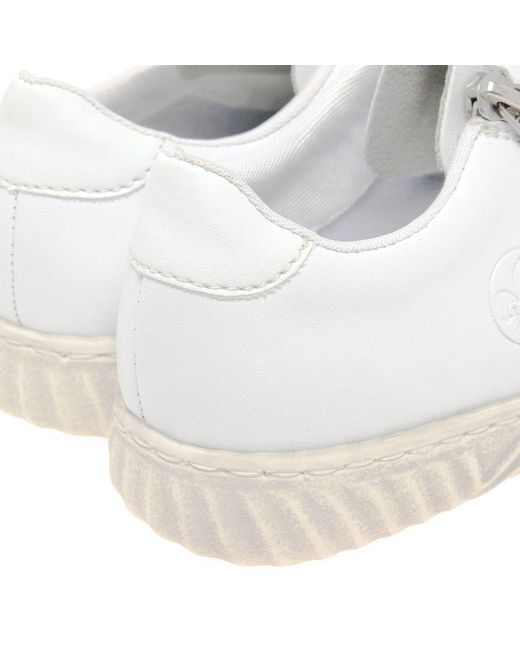Rieker White Norma Trainers