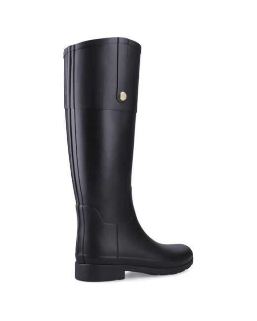 Hunter Black Refined Riding Boots