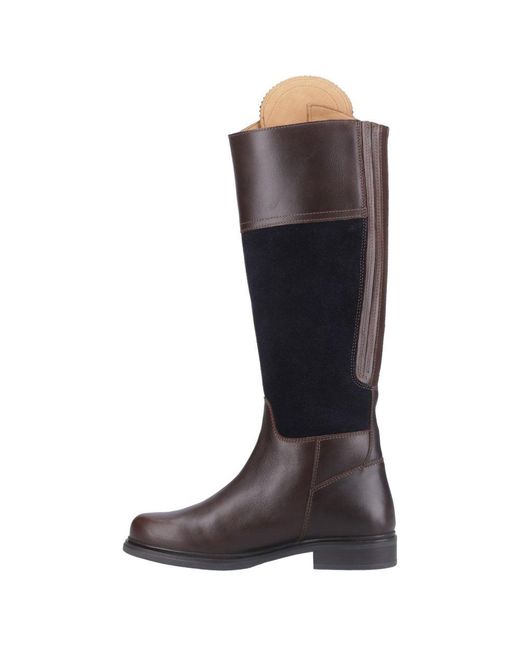 Cotswold Brown Buscot Knee High Boots