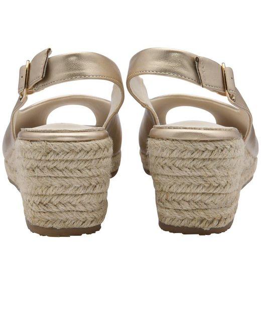 Lotus Metallic Gabriella Wedge Sandals