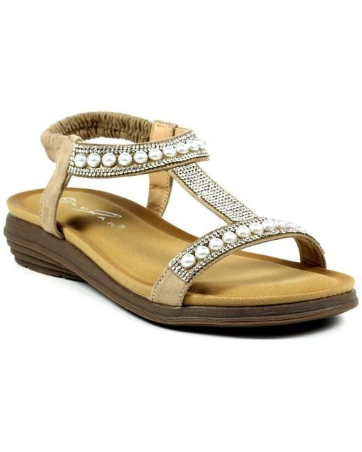 Lunar (GRS) Metallic Tancy Sandals
