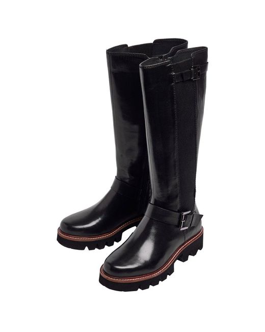 Pod Black Aleena Knee High Boots