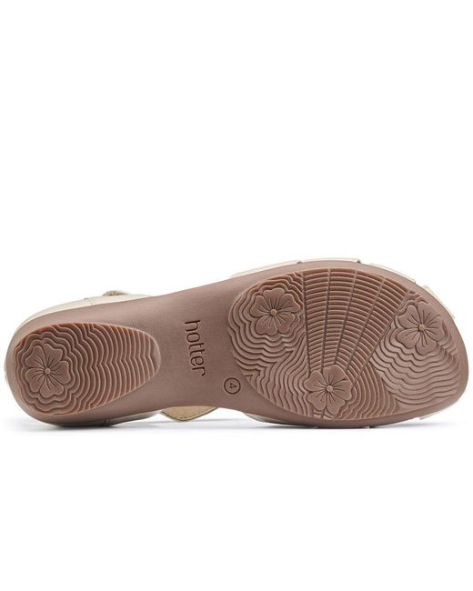 Hotter Metallic May Sandals