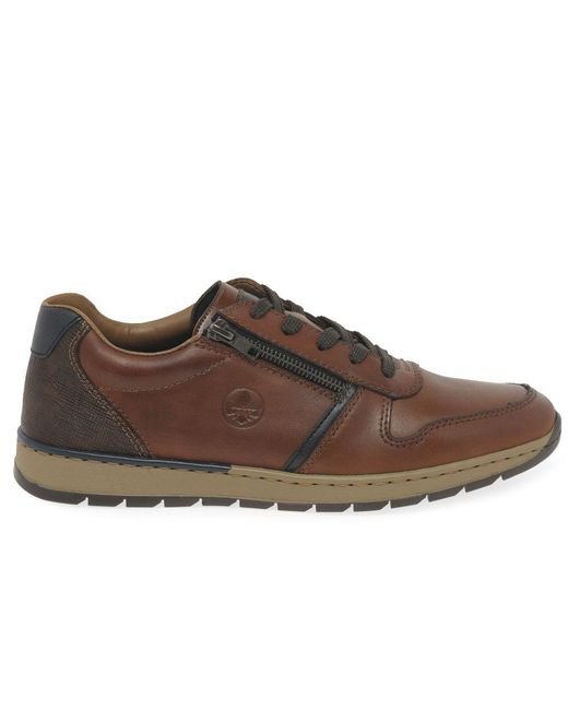 Rieker Brown Emery Trainers for men