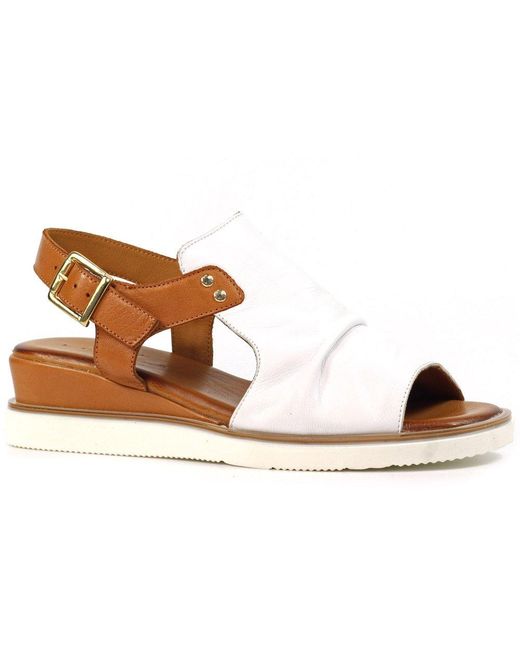 Lunar (GRS) Brown Steffi Wedge Sandals