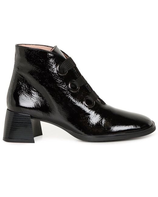 Hispanitas Black Milan Lace Ankle Boots