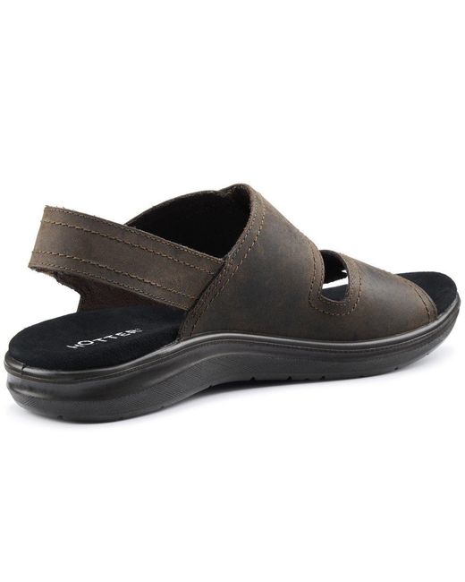 Hotter Brown Causeway Sandals for men