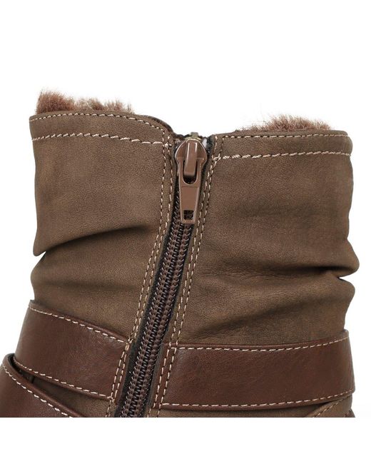 Lunar (GRS) Brown Chime Iii Ankle Boots
