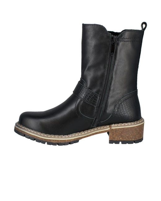 Josef Seibel Black Waylynn 16 Ankle Boots
