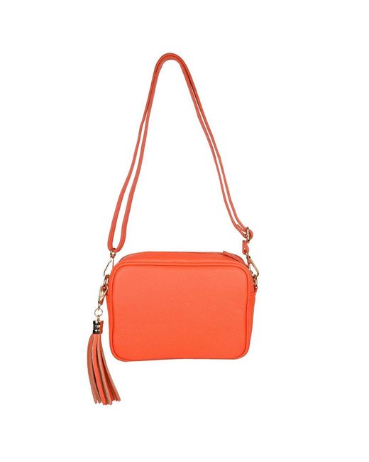 Elie Beaumont Orange Crossbody 2 Customisable Handbag