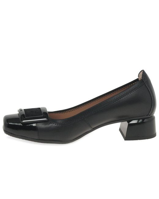 Hispanitas Black Salma Court Shoes /Patent