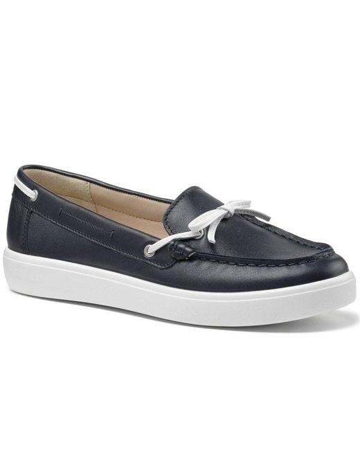 Hotter Blue Tempo Slip On Boat Shoes