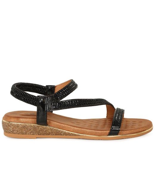 Lunar (GRS) Brown Jazmine Sandals