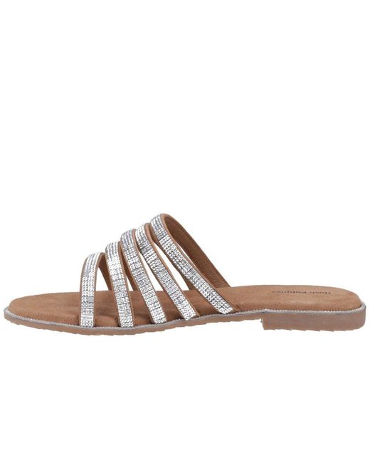 Hush Puppies Brown Paris Slide Sandals