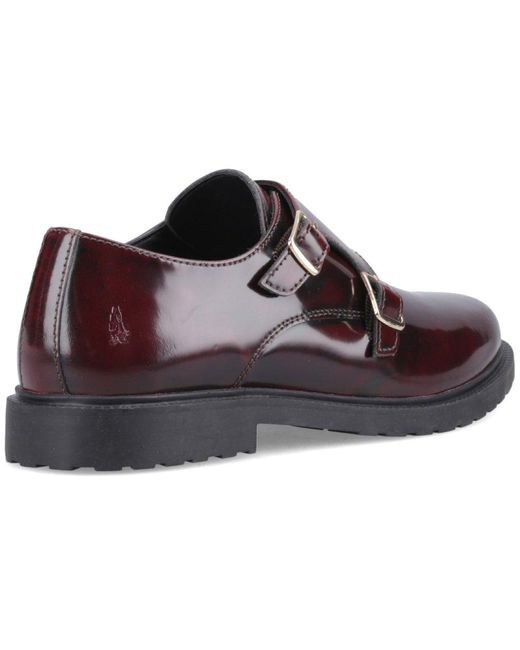 Hush Puppies Brown Verity Hi-Shine Monk Shoes