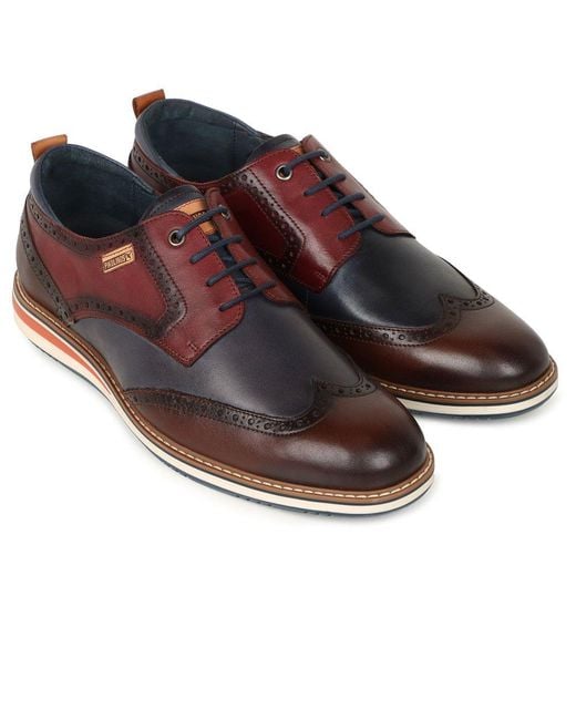 Pikolinos Brown Avila Wing Tip Brogues for men