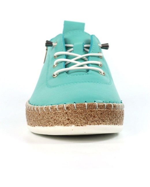 Lunar (GRS) Blue Evie Plimsoll Trainers