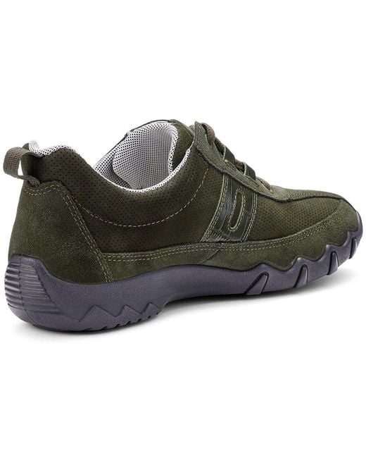 Hotter Green Leanne Ii Wide Trainers Colour: Forest Nubuck