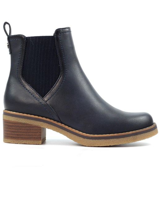 Lunar Blue Conrad Ankle Boots