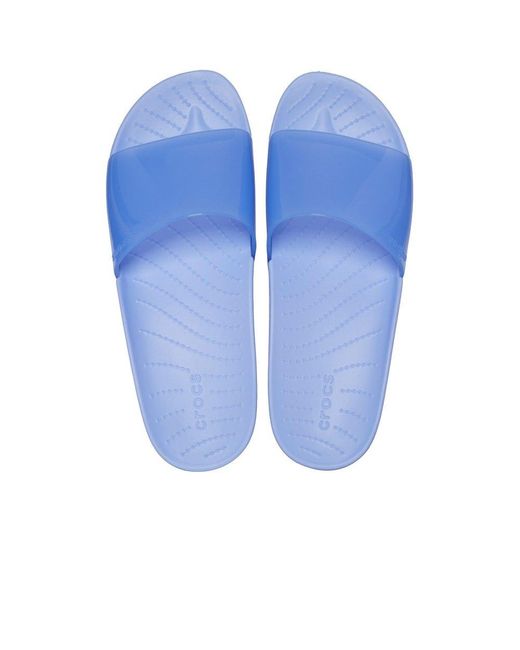 CROCSTM Blue Splash Glossy Slides
