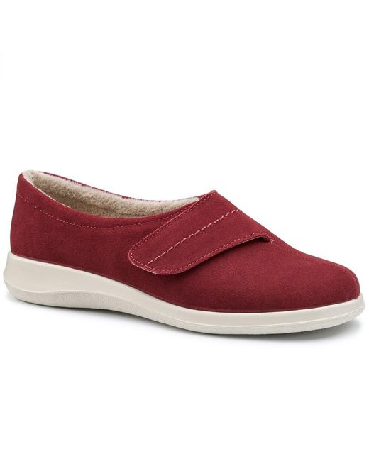 Hotter Red Wrap Slippers