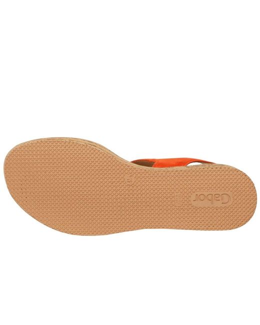 Gabor Orange Andre Sandals