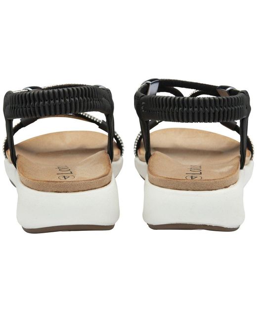 Lotus Metallic Bruna Sandals