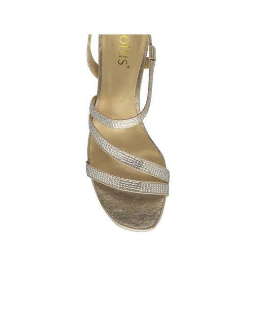 Lotus Metallic Bernadette Heeled Sandals