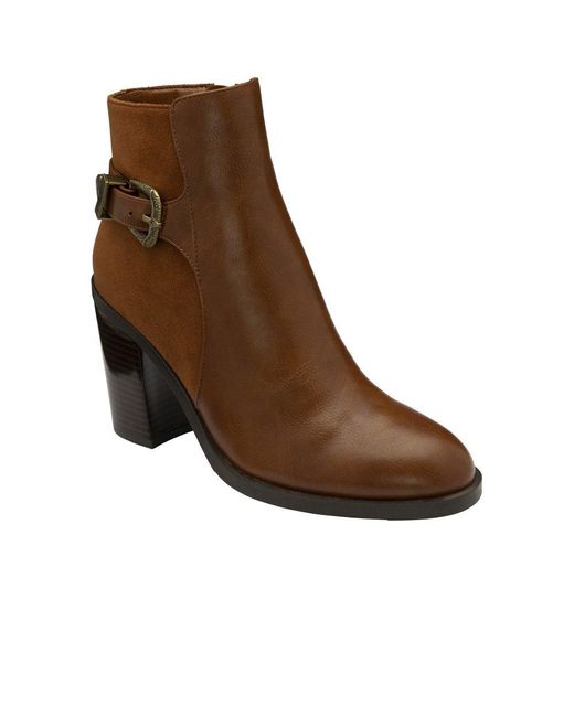 Lotus Brown Eva Ankle Boots