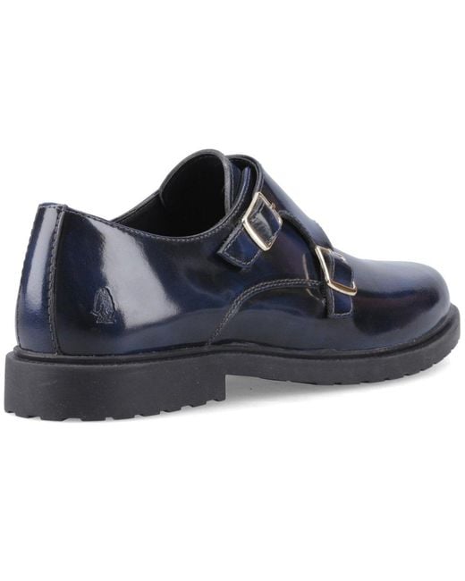Chaussures Brogues Hush Puppies Verity Hi-Shine - Cuir Bleu Marine Pour Femme - Confort Et élégance Au Travail