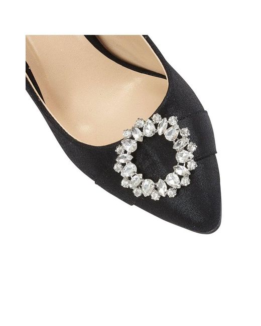 Lotus Black Radiance Court Shoes