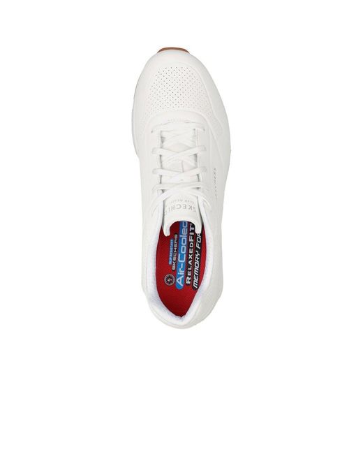 Skechers White Relaxed Fit: Uno Sr Sutal Trainers for men