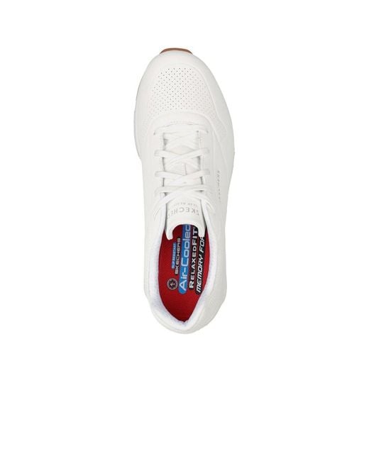 Skechers White Relaxed Fit: Uno Sr Sutal Trainers for men