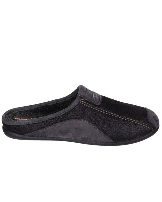 Cotswold Black Westwell Slippers for men