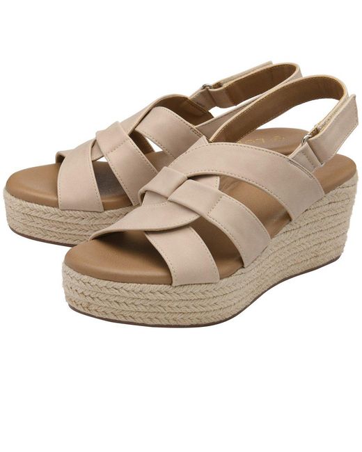 Lotus Metallic Reina Wedge Sandals
