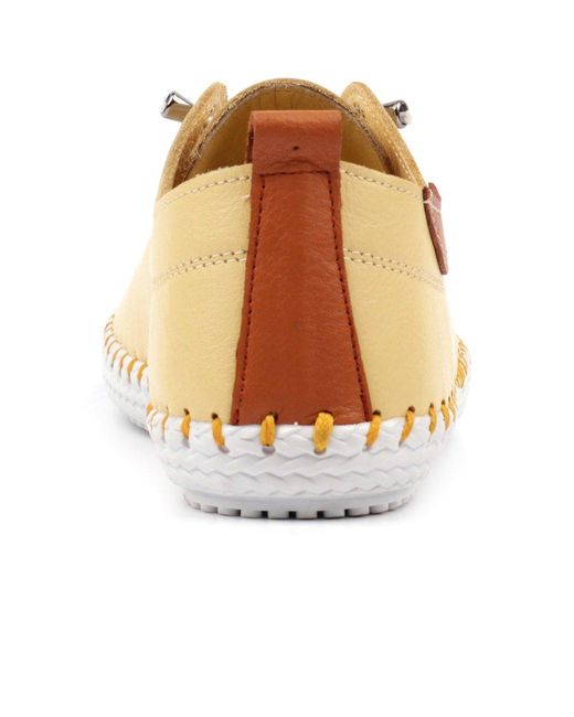 Lunar (GRS) Natural St Ives Lace Up Shoes