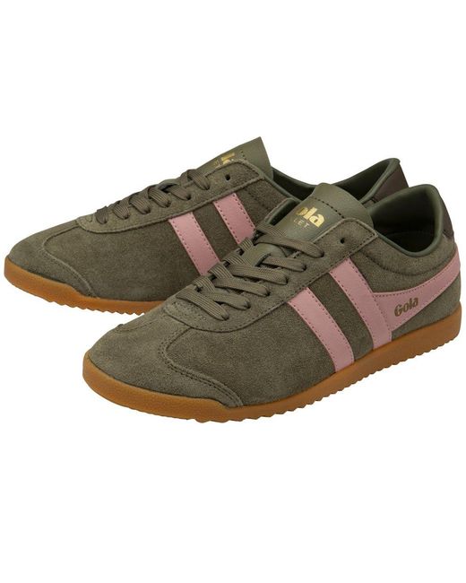 Gola Green Bullet Suede Trainers