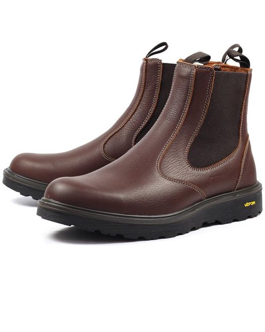 Grisport Brown Crieff Chelsea Boots for men