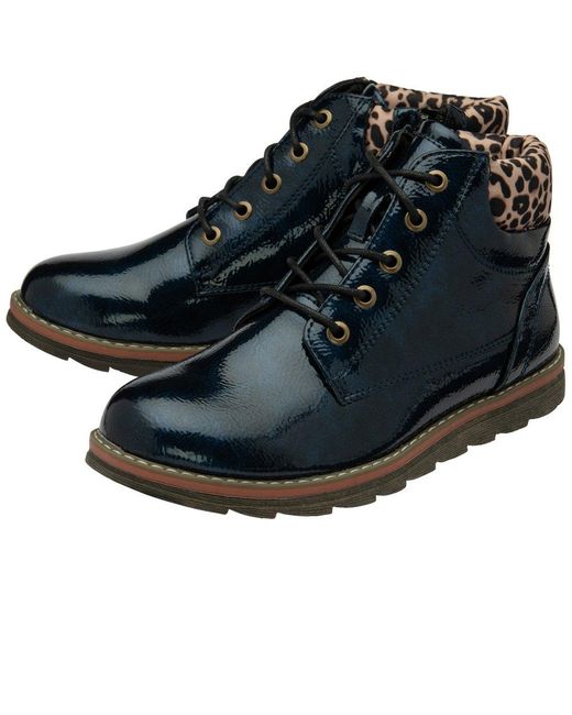 Lotus Blue Lexis Ankle Boots