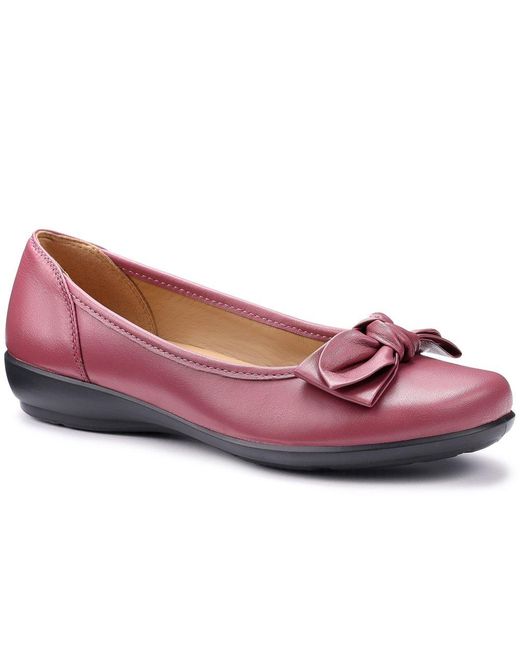 Hotter Pink Jewel Wide Ballet Pumps