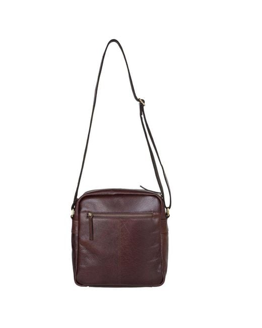 Lakeland Leather Brown Keswick Small Messenger Bag