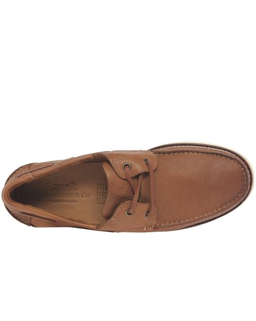 Anatomic & Co Brown Anatomic &Amp; Co Shore Boat Shoes for men