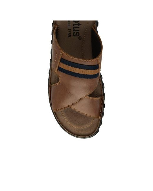 Lotus Brown Bastion Sandals for men